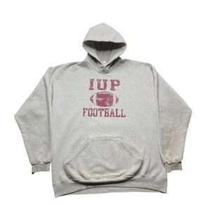 Vintage Indiana University of Pennsylvania (IUP) football college hoody